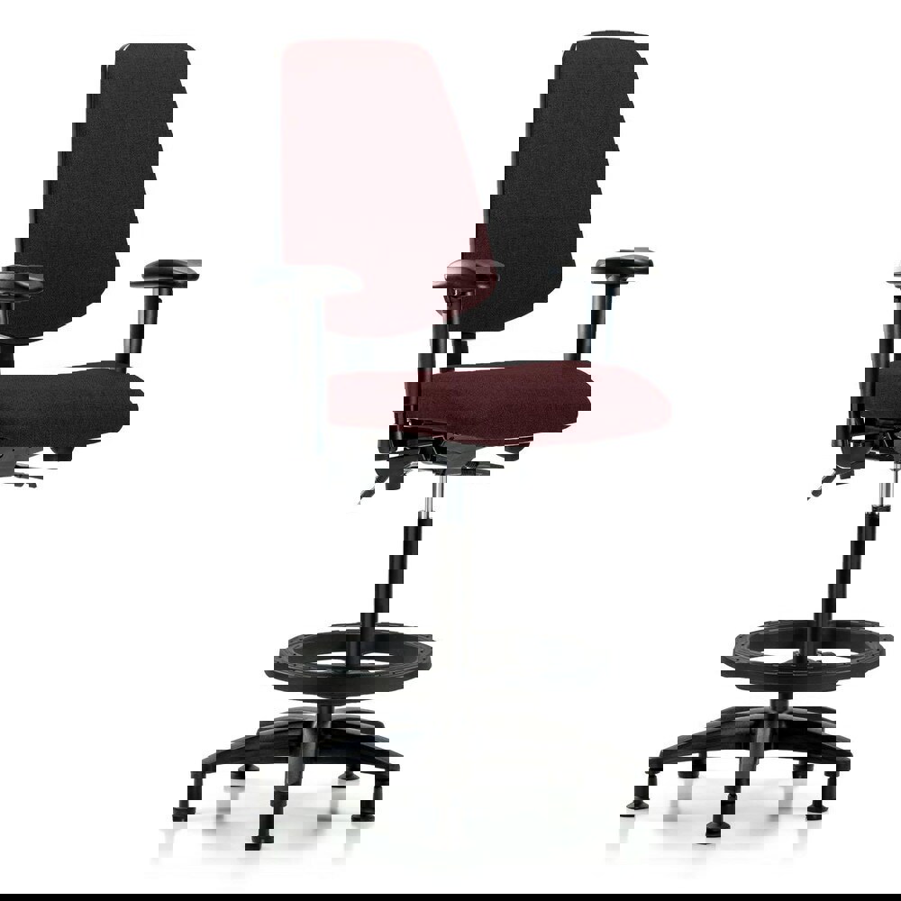 Task Chair: Olefin, Burgundy